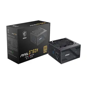 MSI PAG G750N 750W Power Supply, 80 PLUS Gold Certified Efficiency, High-Efficiency Power Delivery Design, Reliable ATX PSU for Gaming and Professional Systems
