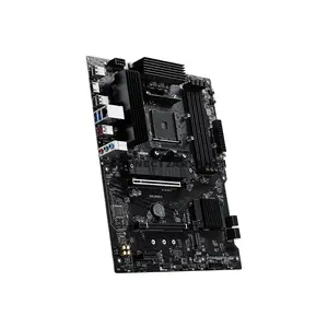 MSI PRO B550-S AMD B550 ATX Motherboard, AM4 Socket, Ryzen 5000 Series Support, 4x DDR4 Up to 128GB 4800+ MT/s OC, PCIe 4.0 x16, Dual M.2, USB 10Gbps Type-C, HDMI & Gigabit LAN
