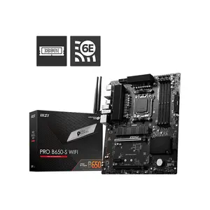 MSI PRO B650-S WIFI ATX Motherboard, AMD B650 Chipset, AM5 Socket, DDR5 Memory Support, WiFi Connectivity, Professional and Productivity Performance Platform