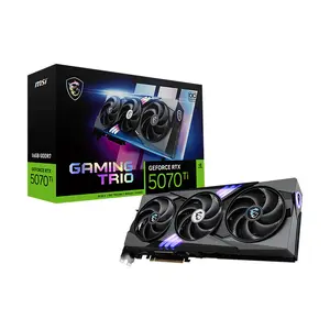 MSI GeForce RTX 5070 Ti 16G GAMING TRIO OC PLUS 16GB GDDR7 Graphics Card, Triple Fan Cooling, PCIe 5.0, HDMI 2.1b, DisplayPort 2.1b