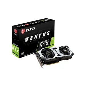 MSI GeForce RTX 2080 VENTUS 8GB OC Graphics Card, 8GB GDDR6 Memory, Factory Overclocked Performance, Dual Fan Thermal Design, NVIDIA Turing Gaming GPU