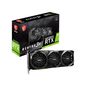 MSI GeForce RTX 3070 Ti VENTUS 3X OC 8GB Graphics Card, 8GB GDDR6X Memory, Factory Overclocked Core Clock, Triple Fan Thermal Design, NVIDIA Ampere Gaming GPU
