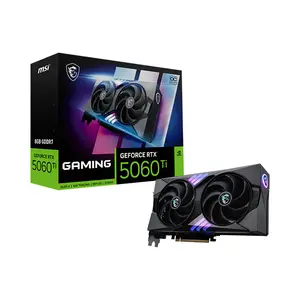 MSI GeForce RTX 5060 Ti 8G GAMING OC Graphics Card, 8GB GDDR7 Memory, PCIe 5.0 Interface, TWIN FROZR Cooling System, HDMI 2.1b and DisplayPort 2.1b Connectivity, Factory Overclocked Gaming GPU