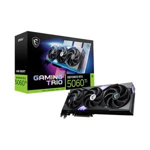 MSI GeForce RTX 5060 Ti 8G GAMING TRIO OC 8GB GDDR7 Graphics Card, Triple Fan Cooling, PCIe 5.0, HDMI 2.1b, DisplayPort 2.1b