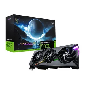 MSI GeForce RTX 5060 Ti 16G VANGUARD OC 16GB GDDR7 Graphics Card, Hyper Frozr Cooling, PCIe 5.0, HDMI 2.1b, DisplayPort 2.1b