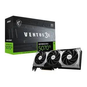 MSI GeForce RTX 5070 Ti 16G VENTUS 3X OC 16GB GDDR7 Graphics Card, Triple Fan Cooling, PCIe 5.0, HDMI 2.1b, DisplayPort 2.1b