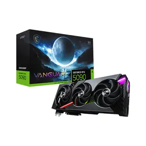 MSI GeForce RTX 5090 32G VANGUARD SOC 32GB GDDR7 OC Graphics Card, Hyper Frozr Cooling, PCIe 5.0, HDMI 2.1b, DisplayPort 2.1b