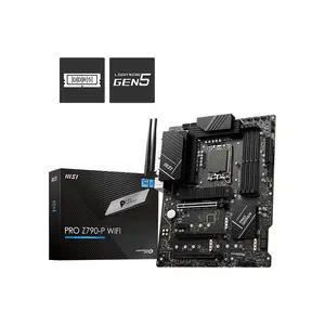 MSI PRO Z790-P WiFi ATX Motherboard, Intel LGA1700 Socket, PCIe 5.0 Expansion, WiFi 6E Connectivity, DDR5 Memory Support, Intel Core 14th Gen Ready Platform