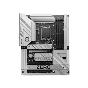 MSI Z790 Project Zero ATX Gaming Motherboard, Intel LGA1700 Socket, PCIe 5.0 Expansion, Rear Connector Design, DDR5 Memory Support, Clean Cable Gaming Platform