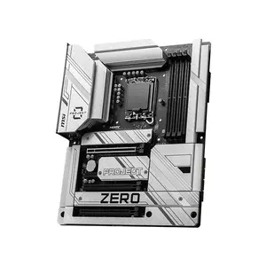 MSI Z790 Project Zero ATX Gaming Motherboard, Intel LGA1700 Socket, PCIe 5.0 Expansion, Rear Connector Design, DDR5 Memory Support, Clean Cable Gaming Platform