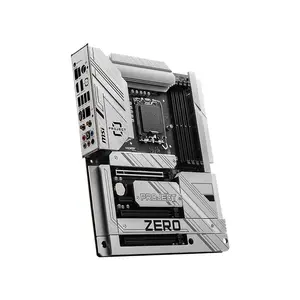 MSI Z790 Project Zero ATX Gaming Motherboard, Intel LGA1700 Socket, PCIe 5.0 Expansion, Rear Connector Design, DDR5 Memory Support, Clean Cable Gaming Platform
