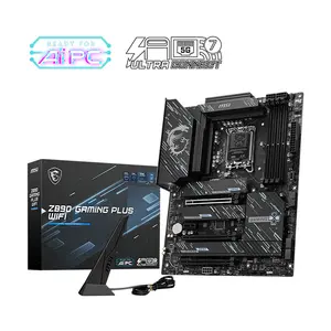 MSI Z890 GAMING PLUS WIFI DDR5 ATX Gaming Motherboard, Intel LGA1851 Socket, PCIe 5.0, WiFi 7, Thunderbolt 4, 256GB DDR5 Memory Support