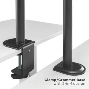 MXG BMA-12P Single Monitor Mount Arm Matte Black Edition, Steel Articulating Arm Design, Adjustable Display Support, Ergonomic Monitor Positioning System, Professional Desk Mount Solution
