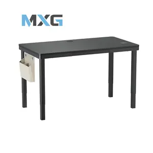 MXG Creatorlift Motorized Desk Black Edition, Height Adjustable Electric Workstation, Built-In Storage Drawer, Wireless Charging Pad, Cable Management Tray, Premium Productivity Desk