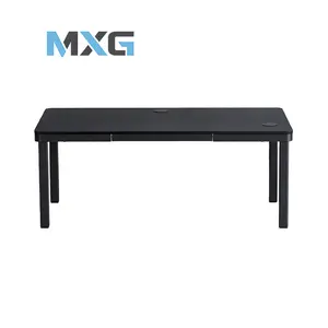 MXG Creatorlift Motorized Desk Black Edition, Height Adjustable Electric Workstation, Built-In Storage Drawer, Wireless Charging Pad, Cable Management Tray, Premium Productivity Desk
