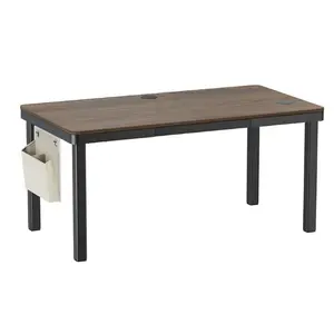 MXG Creatorlift Motorized Desk Walnut Edition, Height Adjustable Electric Workstation, Built-In Storage Drawer, Wireless Charging Pad, Cable Management Tray, Premium Productivity Desk