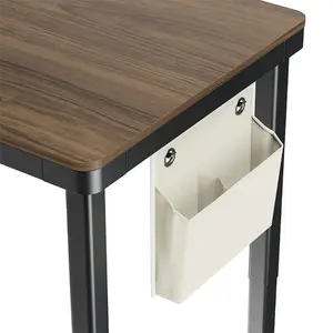 MXG Creatorlift Motorized Desk Walnut Edition, Height Adjustable Electric Workstation, Built-In Storage Drawer, Wireless Charging Pad, Cable Management Tray, Premium Productivity Desk
