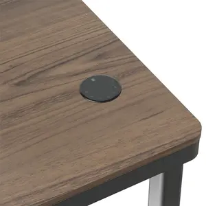MXG Creatorlift Motorized Desk Walnut Edition, Height Adjustable Electric Workstation, Built-In Storage Drawer, Wireless Charging Pad, Cable Management Tray, Premium Productivity Desk