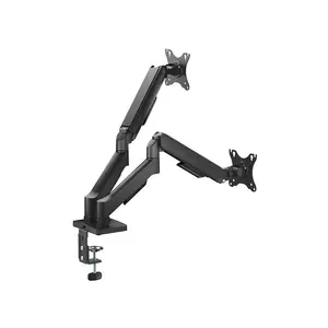 MXG EMA-24 Economical Series Dual Monitor Arm Mount, Mechanical Spring Design, Adjustable Dual Display Support, Ergonomic Multi-Monitor Desk Mount Solution