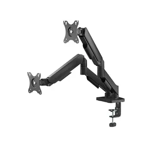 MXG EMA-24 Economical Series Dual Monitor Arm Mount, Mechanical Spring Design, Adjustable Dual Display Support, Ergonomic Multi-Monitor Desk Mount Solution