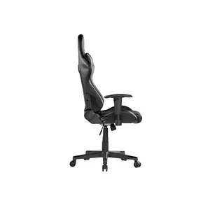 MXG GCH-01 Diamond Quilted PU Gaming Chair Full Black Edition, Premium PU Leather Upholstery, Adjustable Headrest Cushion, Lumbar Support System, Ergonomic Gaming Seating Solution