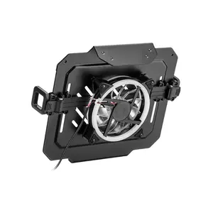 MXG LH-01R Laptop Holder Mount, Universal Laptop Compatibility, Integrated RGB Cooling Fan, Monitor Arm Compatible Design, Ergonomic Laptop Mounting Solution