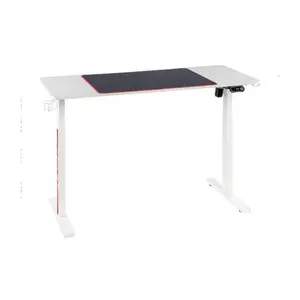 MXG MGD-01R Motorized Sit-Stand Desk White Edition, Electric Height Adjustable Design, Fast Charging Ports, Creative Control Panel, Ergonomic Workstation and Gaming Desk