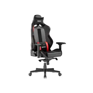 MXG PGC-01 Gaming Chair, Frog Mechanism Reclining Design, Premium PVC Leather Upholstery, Adjustable Headrest Cushion, Lumbar Support System, Ergonomic Gaming Seating Solution