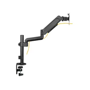 MXG PMA-12 Single Monitor Arm Mount, Pole-Mounted Design, Spring-Assisted Adjustment Mechanism, Adjustable Display Support, Ergonomic Monitor Positioning Solution