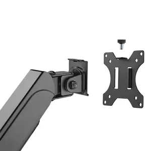 MXG PMA-12 Single Monitor Arm Mount, Pole-Mounted Design, Spring-Assisted Adjustment Mechanism, Adjustable Display Support, Ergonomic Monitor Positioning Solution