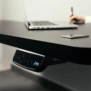 MXG SMD-02-AI Motorized Sit-Stand Desk, Dual Motor Height Adjustment System, App Control Functionality, 3-Stage Frame Design, Ergonomic Adjustable Workstation for Office and Gaming Setups