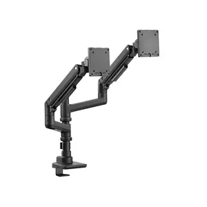 MXG VMA-24P Heavy Duty Dual Monitor Arm, Dual Gas Spring Mechanism, Up to 49-Inch Display Support, 20kg Capacity Per Screen, Professional Multi-Monitor Desk Mount