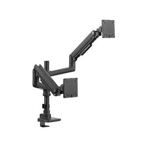 MXG VMA-24P Heavy Duty Dual Monitor Arm, Dual Gas Spring Mechanism, Up to 49-Inch Display Support, 20kg Capacity Per Screen, Professional Multi-Monitor Desk Mount
