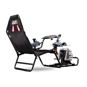 Next Level Racing GT Lite Steering Wheel Chair, Foldable Racing Simulator Cockpit Seat, Adjustable Driving Position Design, Portable Racing Simulation Setup