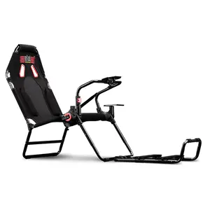 Next Level Racing GT Lite Steering Wheel Chair, Foldable Racing Simulator Cockpit Seat, Adjustable Driving Position Design, Portable Racing Simulation Setup