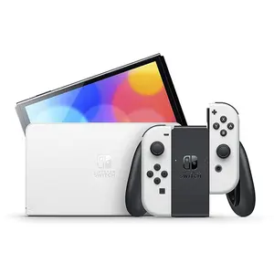 Nintendo Switch OLED Gaming Console White Edition, 7-Inch OLED Display, Hybrid Handheld and TV Gaming System, Enhanced Portable Gaming Experience