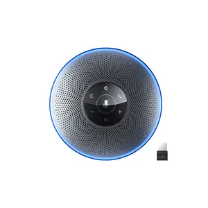 EMEET OfficeCore M2 Portable Conference Speakerphone, Bluetooth Wireless Connectivity, Omni-Directional Voice Pickup Technology, Portable Meeting Audio Solution, Professional Conference Speakerphone