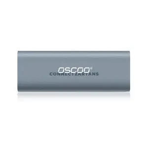OSCOO SP2 M.2 NGFF & NVMe SSD Enclosure, USB 3.2 Gen 2 Type-C 10Gbps External SSD Case, Aluminum + PC, Supports M.2 2230/2242/2260/2280, M-Key, B-Key & M+B Key, Up to 2TB, Windows, macOS & Linux