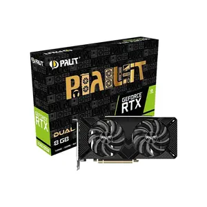 Palit GeForce RTX 2060 GamingPro OC Graphics Card, 6GB GDDR6 Memory, 1830MHz Boost Clock, Factory Overclocked Performance, Dual Fan Cooling System, NVIDIA Turing Gaming GPU