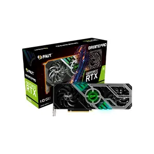 Palit GeForce RTX 3080 GamingPro 10GB Graphics Card, 10GB GDDR6X Memory, Factory Overclocked Performance, Triple Fan Cooling Design, NVIDIA Ampere High-End Gaming GPU