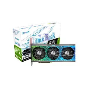 Palit GeForce RTX 3090 GameRock OC 24GB Graphics Card, 24GB GDDR6X Memory, Factory Overclocked Core Clock, RGB Lighting Design, NVIDIA Ampere High-End Gaming GPU