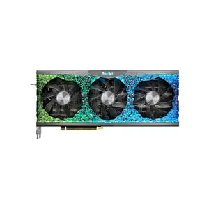 Palit GeForce RTX 3090 GameRock OC 24GB Graphics Card, 24GB GDDR6X Memory, Factory Overclocked Core Clock, RGB Lighting Design, NVIDIA Ampere High-End Gaming GPU