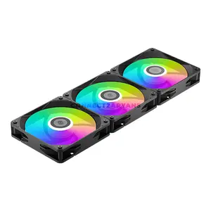 PCCOOLER DA360 V2 ARGB Black 360mm AIO Liquid CPU Cooler, 300W TDP, 3× 120mm PWM ARGB Fans, 400–2000 RPM, 80.74 CFM Airflow, 2600 RPM Pump, 394×120×27mm Radiator, Intel LGA1851/1700/1200/115X & AMD AM5/AM4