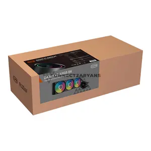 PCCOOLER DA360 V2 ARGB Black 360mm AIO Liquid CPU Cooler, 300W TDP, 3× 120mm PWM ARGB Fans, 400–2000 RPM, 80.74 CFM Airflow, 2600 RPM Pump, 394×120×27mm Radiator, Intel LGA1851/1700/1200/115X & AMD AM5/AM4