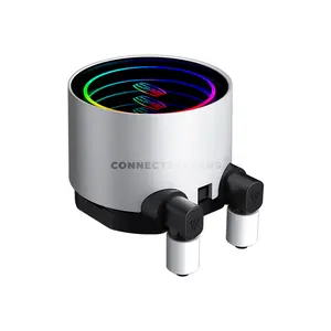 PCCOOLER DA360 V2 ARGB White 360mm AIO Liquid CPU Cooler, 300W TDP, 3× 120mm PWM ARGB Fans, 400–2000 RPM, 80.74 CFM Airflow, 2600 RPM Pump, 394×120×27mm Radiator, Intel LGA1851/1700/1200/115X & AMD AM5/AM4