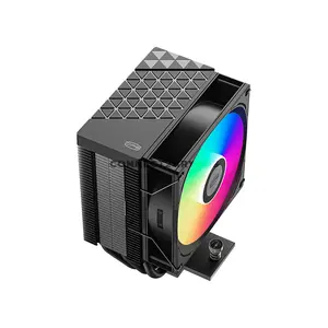 PCCOOLER R300 ARGB Black CPU Air Cooler, 150W TDP, 3× 6mm Heat Pipes, 92mm PWM ARGB Fan, 800–2200 RPM, Up to 40.94 CFM Airflow, 30dBA Max Noise, Intel LGA1851/1700/1200/115X & AMD AM5/AM4