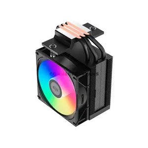 PCCOOLER R300 ARGB Black CPU Air Cooler, 150W TDP, 3× 6mm Heat Pipes, 92mm PWM ARGB Fan, 800–2200 RPM, Up to 40.94 CFM Airflow, 30dBA Max Noise, Intel LGA1851/1700/1200/115X & AMD AM5/AM4