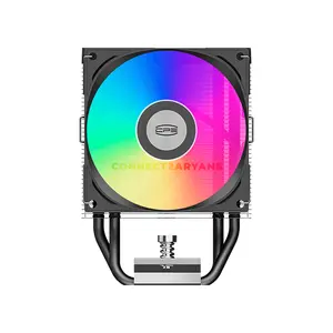 PCCOOLER R300 ARGB Black CPU Air Cooler, 150W TDP, 3× 6mm Heat Pipes, 92mm PWM ARGB Fan, 800–2200 RPM, Up to 40.94 CFM Airflow, 30dBA Max Noise, Intel LGA1851/1700/1200/115X & AMD AM5/AM4