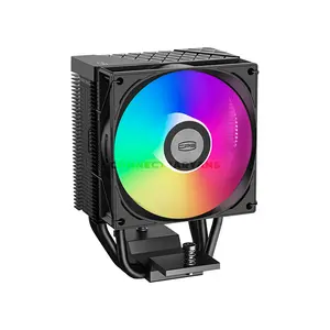 PCCOOLER R300 ARGB Black CPU Air Cooler, 150W TDP, 3× 6mm Heat Pipes, 92mm PWM ARGB Fan, 800–2200 RPM, Up to 40.94 CFM Airflow, 30dBA Max Noise, Intel LGA1851/1700/1200/115X & AMD AM5/AM4