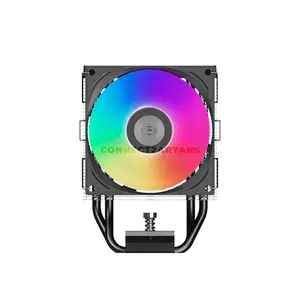 PCCOOLER R400 ARGB Black CPU Air Cooler, 180W TDP, 4× 6mm Heat Pipes, 92mm PWM ARGB Fan, 800–2200 RPM, Up to 40.94 CFM Airflow, 133mm Height, Intel LGA1851/1700/1200/115X & AMD AM5/AM4
